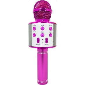 Microfone Bluetooth Para Karaoke Spring Kids Spk 015 Rosa