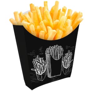 Embalagem para Batata Frita Pequena 100 unid. Preto