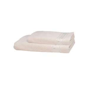 Jogo De Toalhas Döhler Jacquard Premium Corações Banho 2 Pçs
