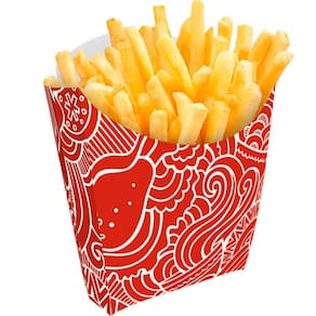 Caixinha Para Batata frita Tam Pequeno 100un Vermelho