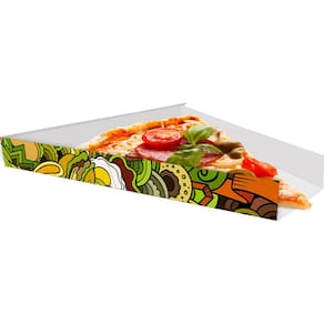Caixinha Embalagem Fatia Pizza 200un Verde 2x17x18cm Klabin