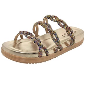 Chinelo Papete Feminino Flatform moderno social Cacci