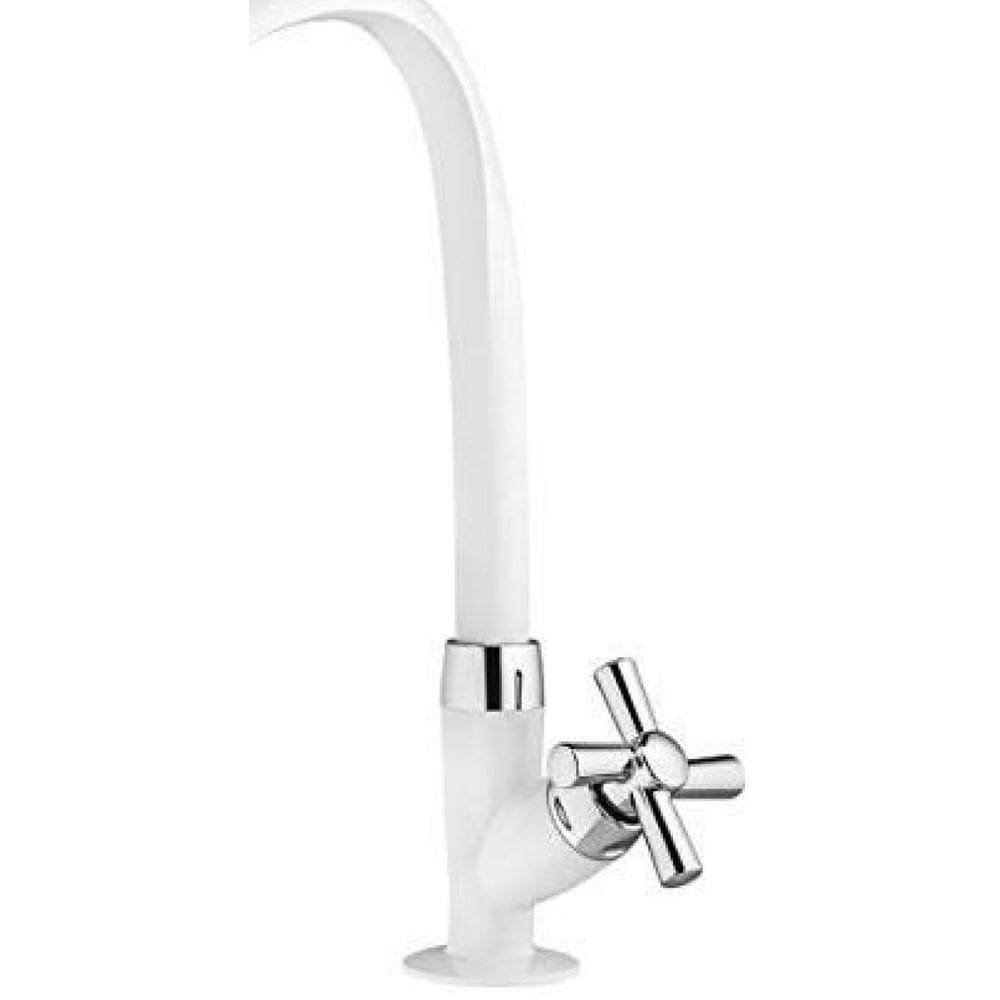 Torneira Coz Mesa Cross Bica Alta Branco/Cromado Tigre