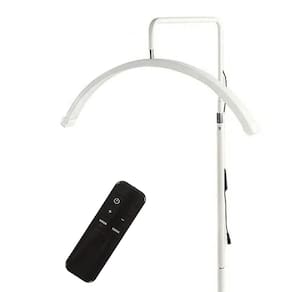 Luminaria Piso Arco Meia Lua Led 36W Cilios Spar Estetica Maquiagem Salao Beleza