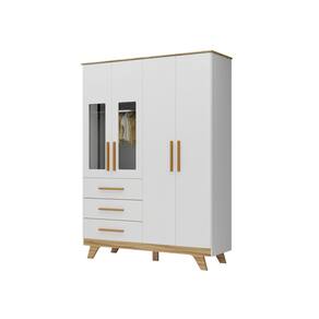 Guarda Roupa Infantil Moveis Peroba Retro 04 portas MDF