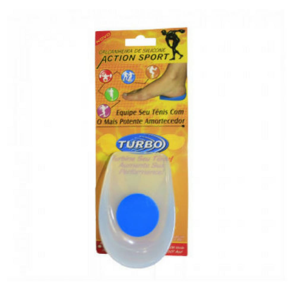 calcanheira de silicone ponto azul ortho pauher - tamanho p
