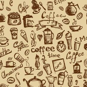 Papel De Parede Casual Coffee Marrom Cozinha 3M