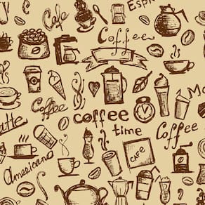 Papel De Parede Casual Coffee Marrom Cozinha 3M