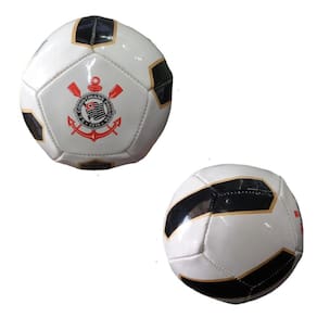 Mini Bola De Futebol De Couro Do Time Corinthians 14Cm - Nº2