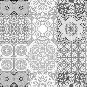 Papel De Parede Azulejo Cinza Adesivo Lavável Cozinha 3M