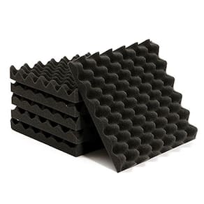 Kit Espuma Acústica Caixa de Ovo 12 Placas + Cola 400g