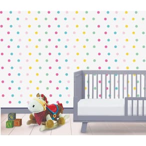 Adesivo Quarto Menina Bolinha Coloridas 5 Cm 160 Un