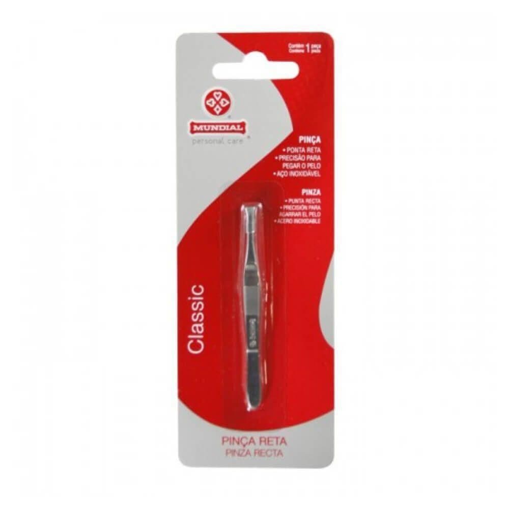 Mundial Pinça Depilatória Ponta Reta