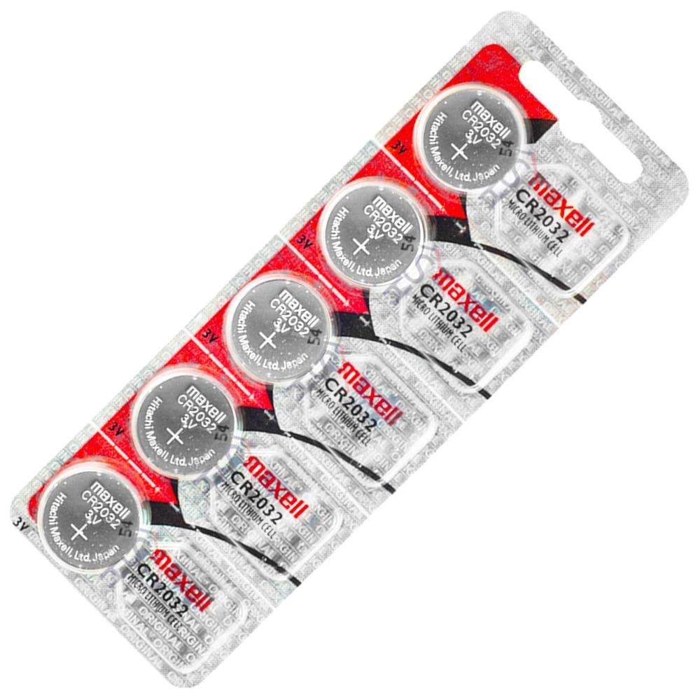 Cartela De Bateria Cr2032 3V Maxell C/5 Unidades