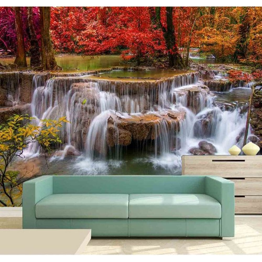 Papel de Parede Cachoeira 3D 3,75M² na 020