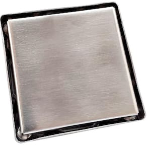 Ralo Oculto Duplo Inox - 15 x 15 Cm Flvx Hidro