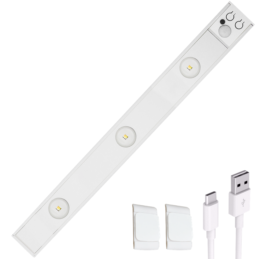 Luminária Led Sensor Presença Dimerizável Recarregável 40cm