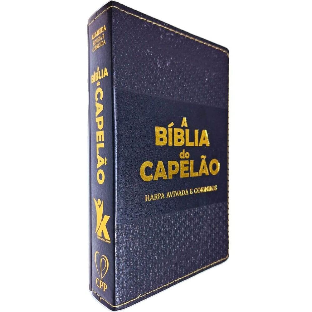 A Bíblia do Capelão com Letra Hipergigante Harpa Avivada e Corinhos ARC Almeida Revista e Corrigida