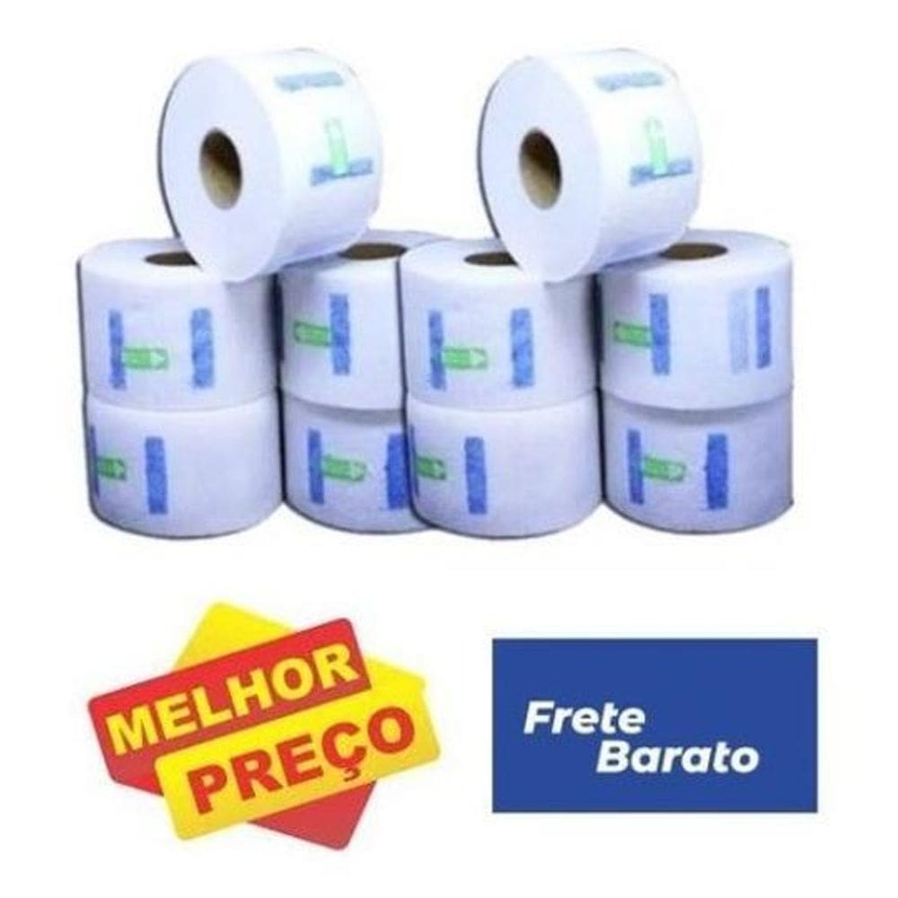Gola Higiênica Descartável - 10 Rolos - 1.000 Unidades