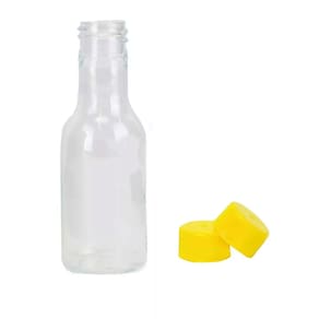 Garrafinha Pet 50Ml Tampa Amarela 10 Unidades