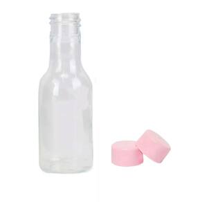 Garrafinha Pet 50Ml Tampa Rosa Bebê 10 Unidades