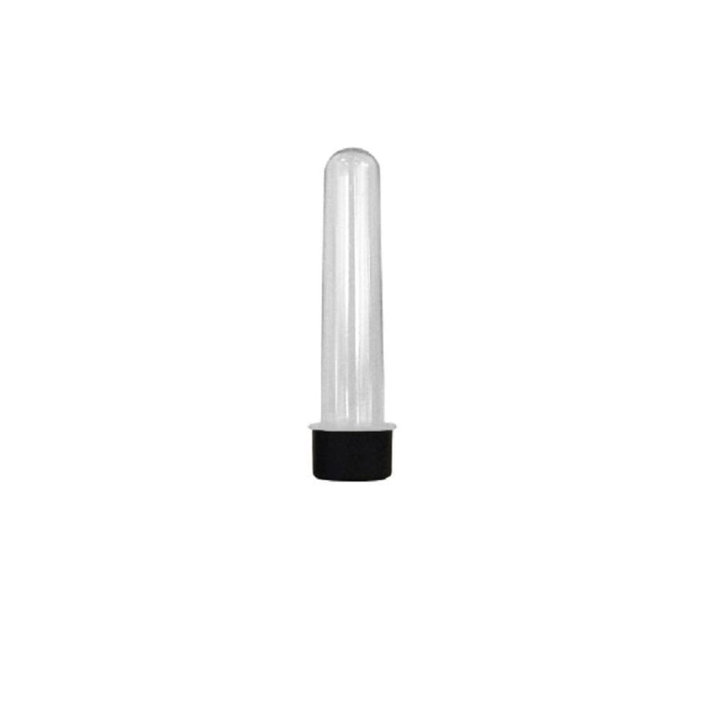 Tubete 08 Cm Com Tampa Preto 50Un Tubo De Ensaio