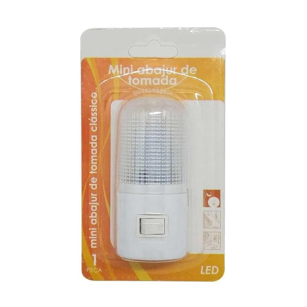 Mini Luminária Abajur De Tomada Luz Noturna Led Bivolt