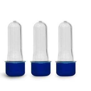 Kit 100 Mini Tubete Acrílico Tampa Azul Para Personalizar