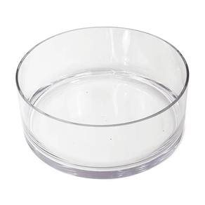 Vaso Redondo Floreira Terrario Cilindro Em Vidro Suculentas, Arranjos 24X10Cm