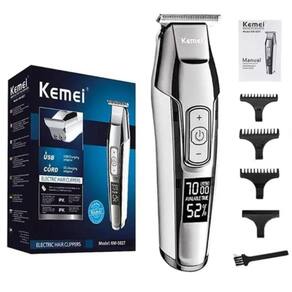 Aparador De Pelo Kemei Km-5027 Prata 100V/240V