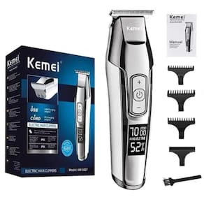 Aparador De Pelo Kemei Km-5027 Prata 100V/240V