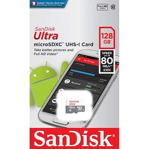 Cartão Microsd Sandisk Ultra 128Gb Classe 10  Lacrado