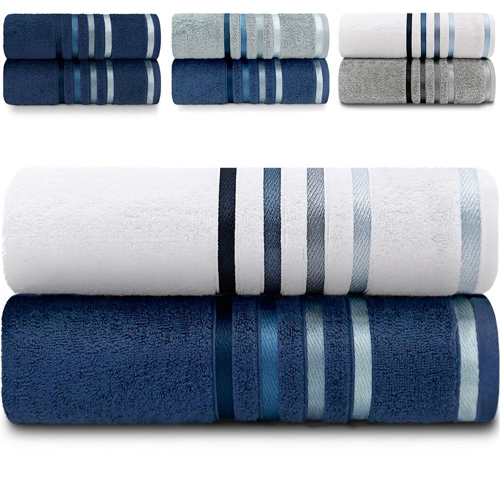 Jogo de Toalhas Banhão Gigante 2 Peças Fios Penteados Lumina Karsten - Emcompre