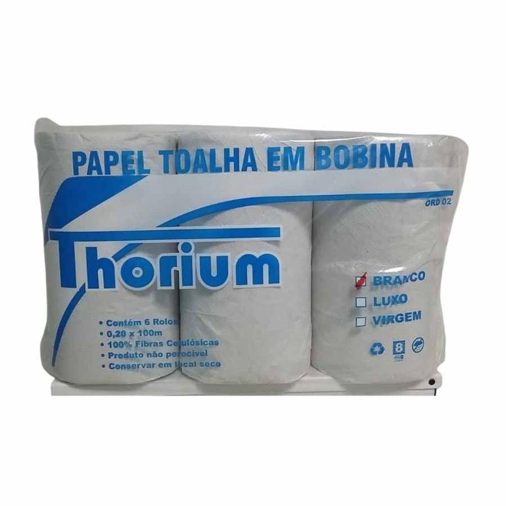 Papel Bobina Branco 20x100x6 Ord2 Thorium M