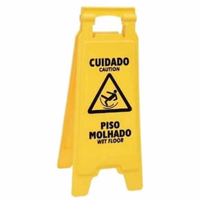 Placa Cuidado Piso Molhado Certec