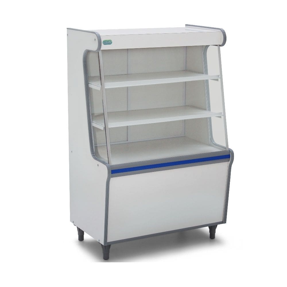 Balcão Vitrine Seco 70 Artlux Branco Faixa Az