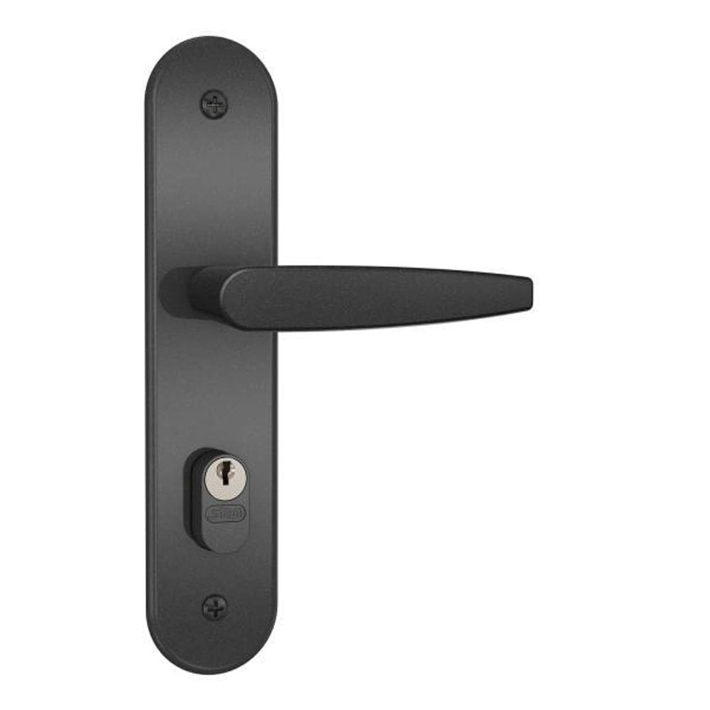 Fechadura Porta De Madeira Stam 804/33 Preto Fosco Externa