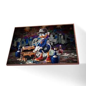 Quadro Tio Patinhas Canvas Sem Vidro Tamanho/moldura 20x30 Caixa Cor Madeira