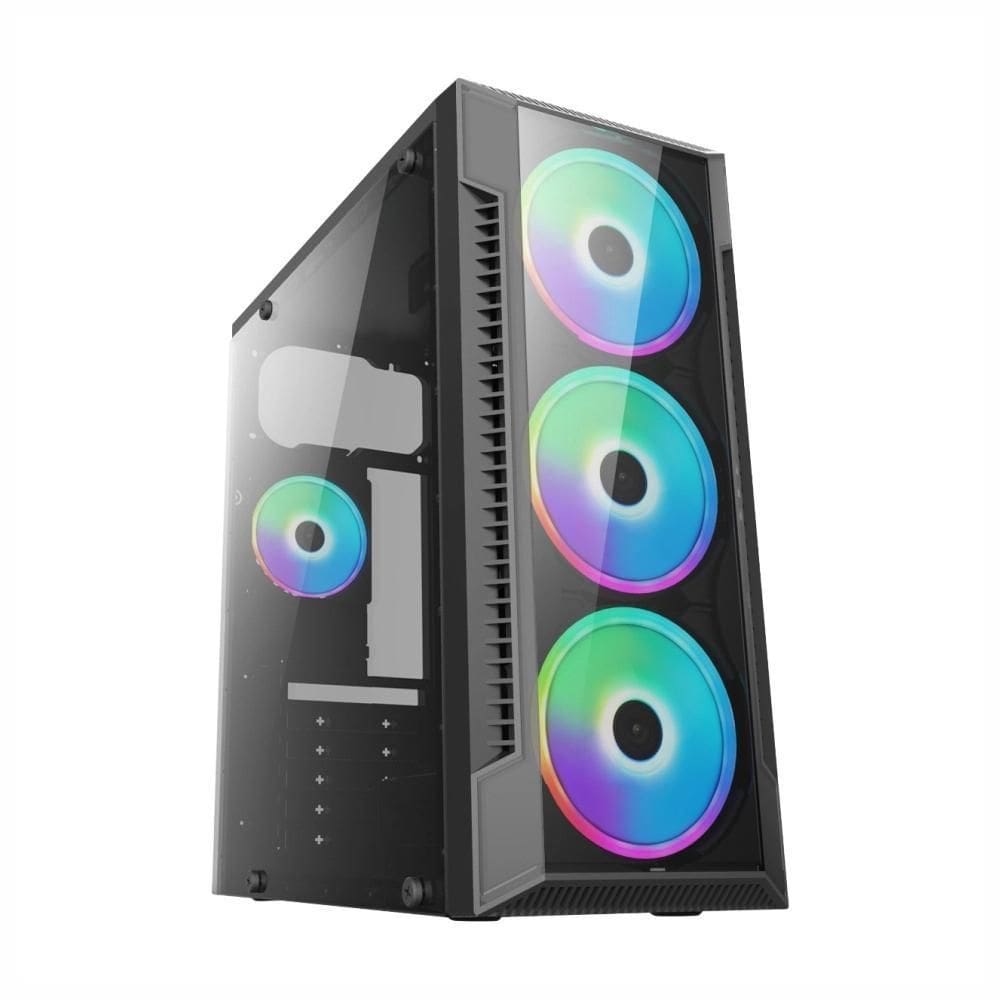 Gabinete Gamer Black Bpc-C3147 Com Lateral De Vidro