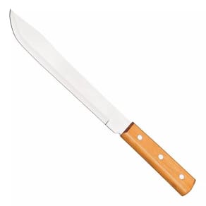 Faca Inox para Cozinha p/ Carnes com Cabo Madeira 8" / 31cm