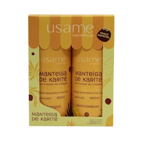 KIT Shampoo + Condicionador USAME Manteiga de Karité - 400ml