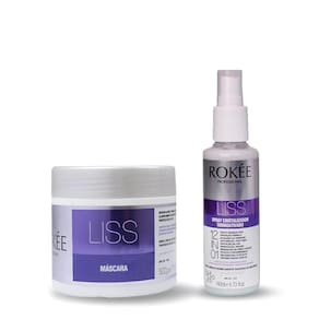 Kit ROKÉE Máscara 500g + Spray Cristalizador Liss 140ml