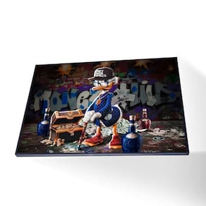 Quadro Tio Patinhas Vinil Com Vidro Tamanho/moldura 40x30 Caixa Cor Preta