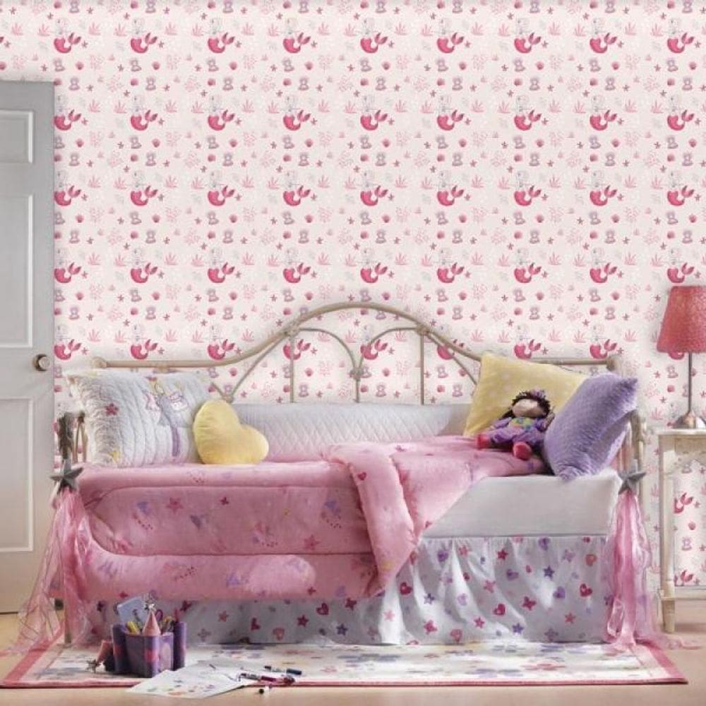 Papel de Parede Infantil Sereia