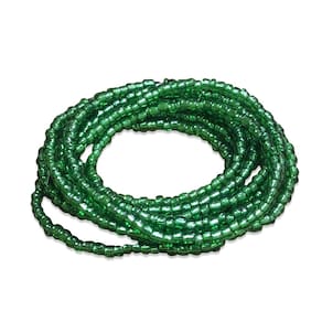 Guia Miçanguinha Verde Cristal Proteção da Alma 50cm