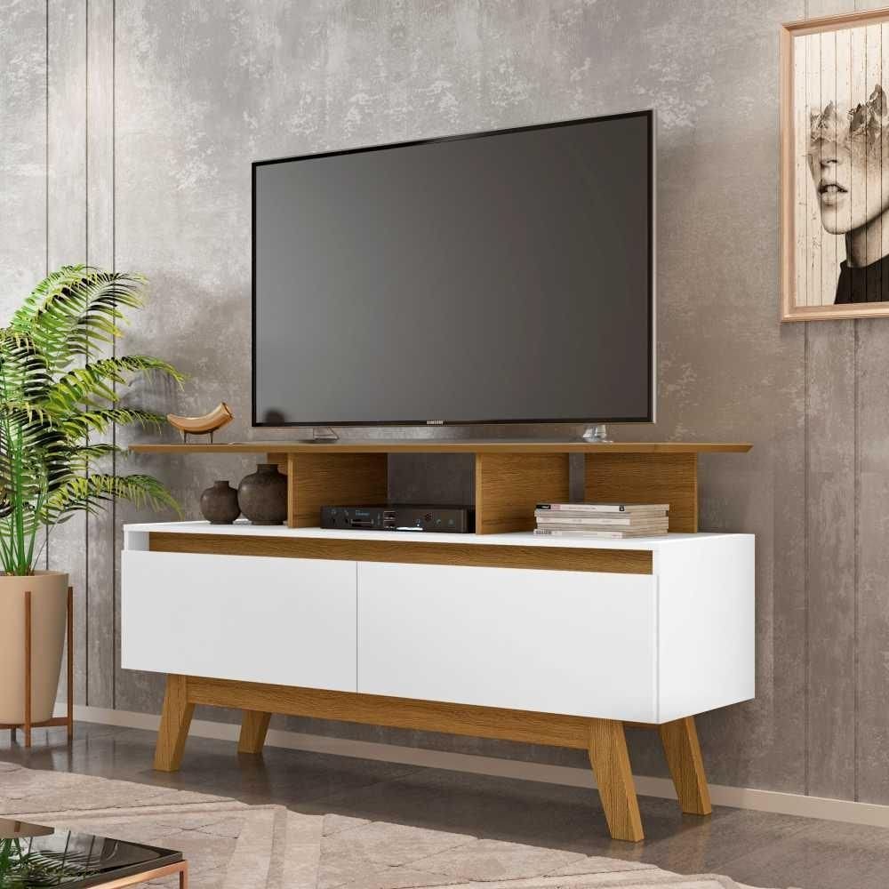 Rack para TV Carrol Cinamomo Branco