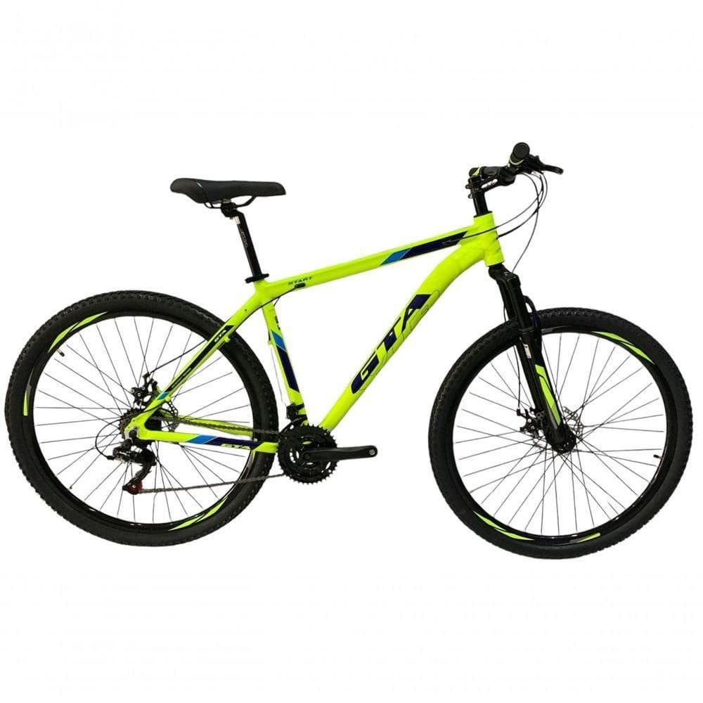 Bicicleta Aro 29 Gta Start 21vel Cambios Shimano Amarelo Neon