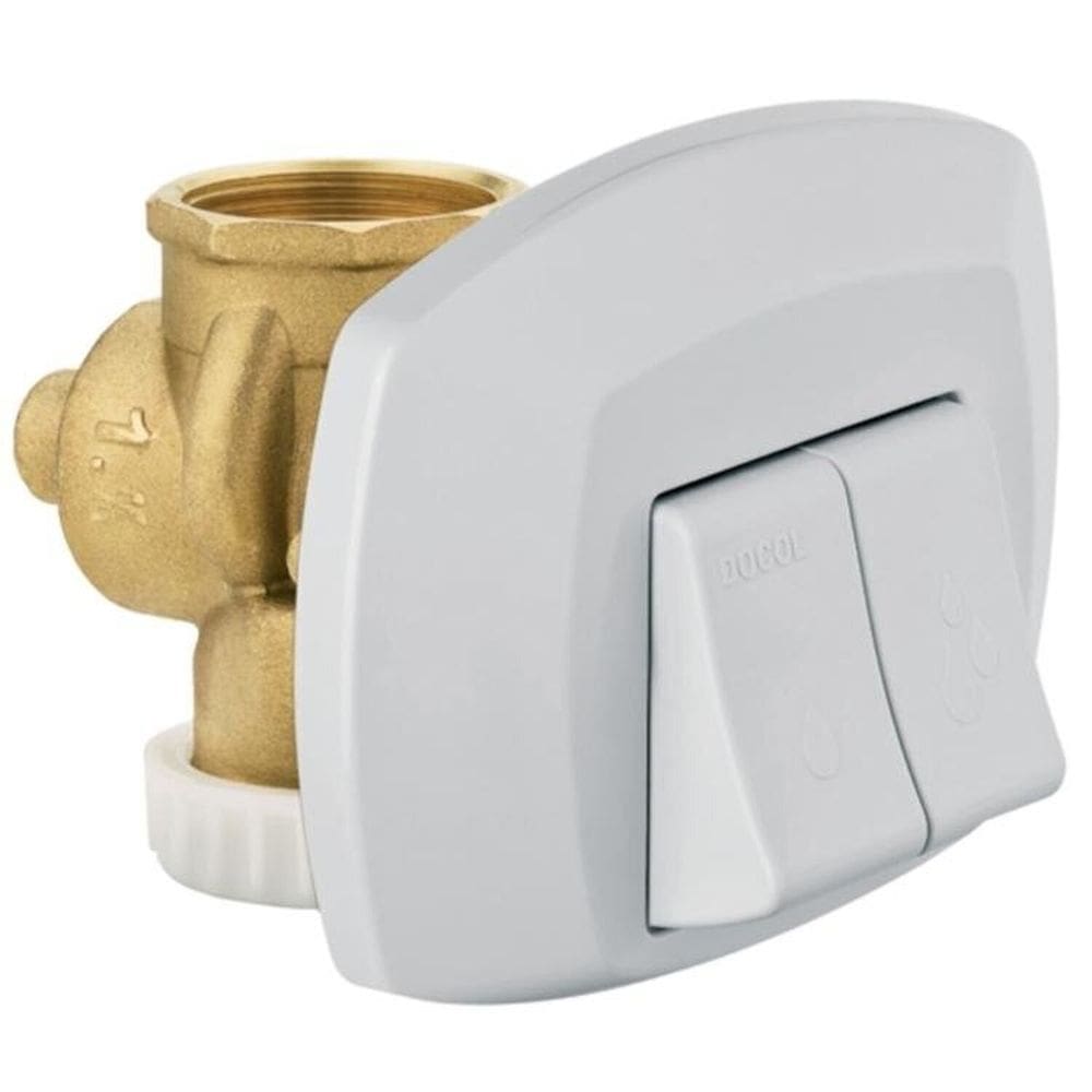 Kit 2 Válvulas de Descarga com Acabamento Baixa Pressão Docol Clássica 1.1/2” Gelo Polar Gelo Polar