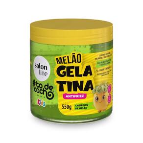 Gelatina Kids Hidratação Antifrizz Melão Salon Line 550g