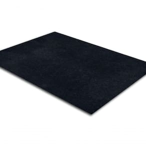 Tapete Carpete Simples Aveludado 2,00x3,00 Borda Sem Costura Preto